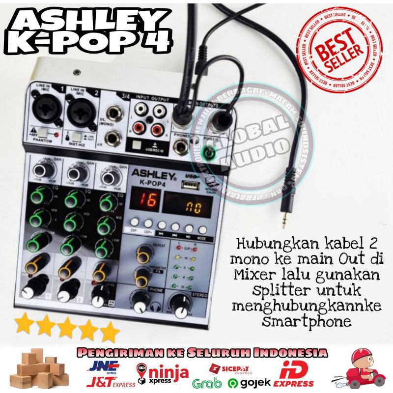 Mixer Ashley 4 Channel K-POP 4 / Mixer Bagus Murah Best Seller ( Bisa COD )