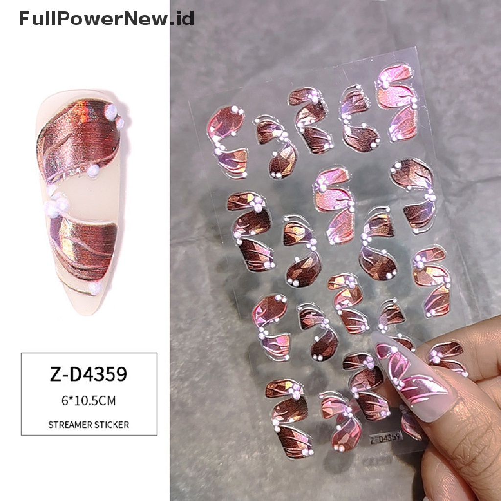 (Full) Stiker Kuku 5D diy Untuk nail Art