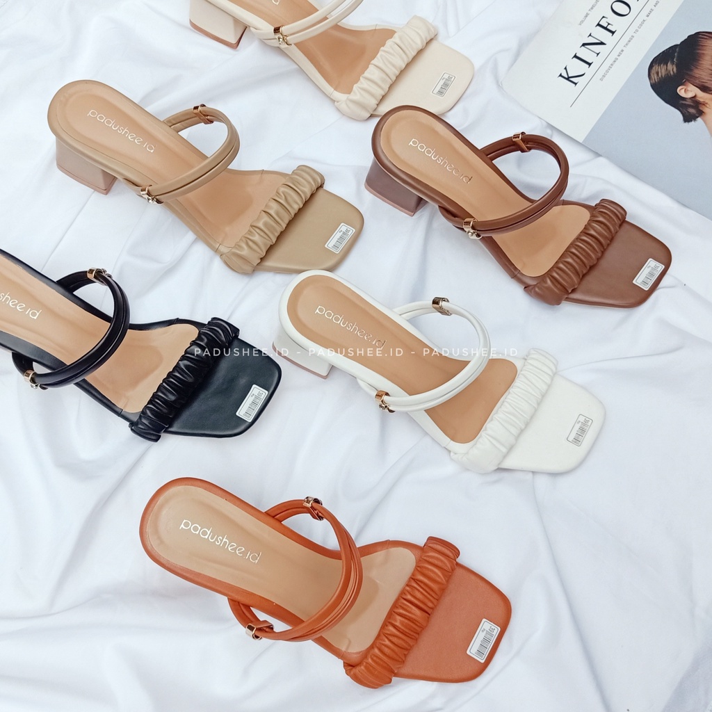 Padushee.id - sandal heels wanita || RENATA || heels 5 cm / hak tahu wanita