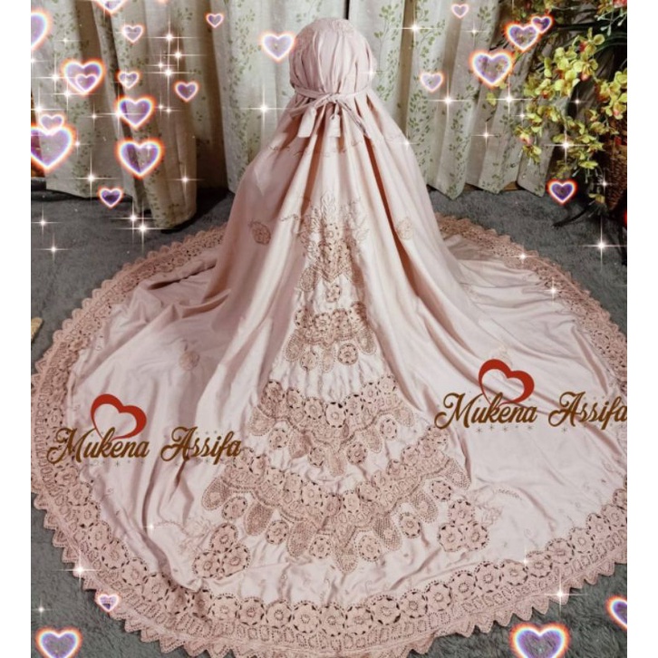 mukena bordir bukittinggi mukena mahar seserahan telekung mewah  mukena hantaran