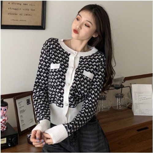 rajut atasan Cardigan rajut lengan panjang fashion korea style wanita 6359# IMPORT