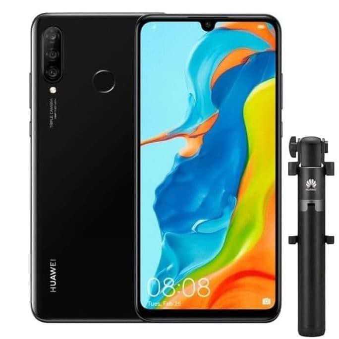 TERMURAH hp Huawei P30 Lite (6GB/128GB) Midnight Black garansi 1 tahun new READY STOCK