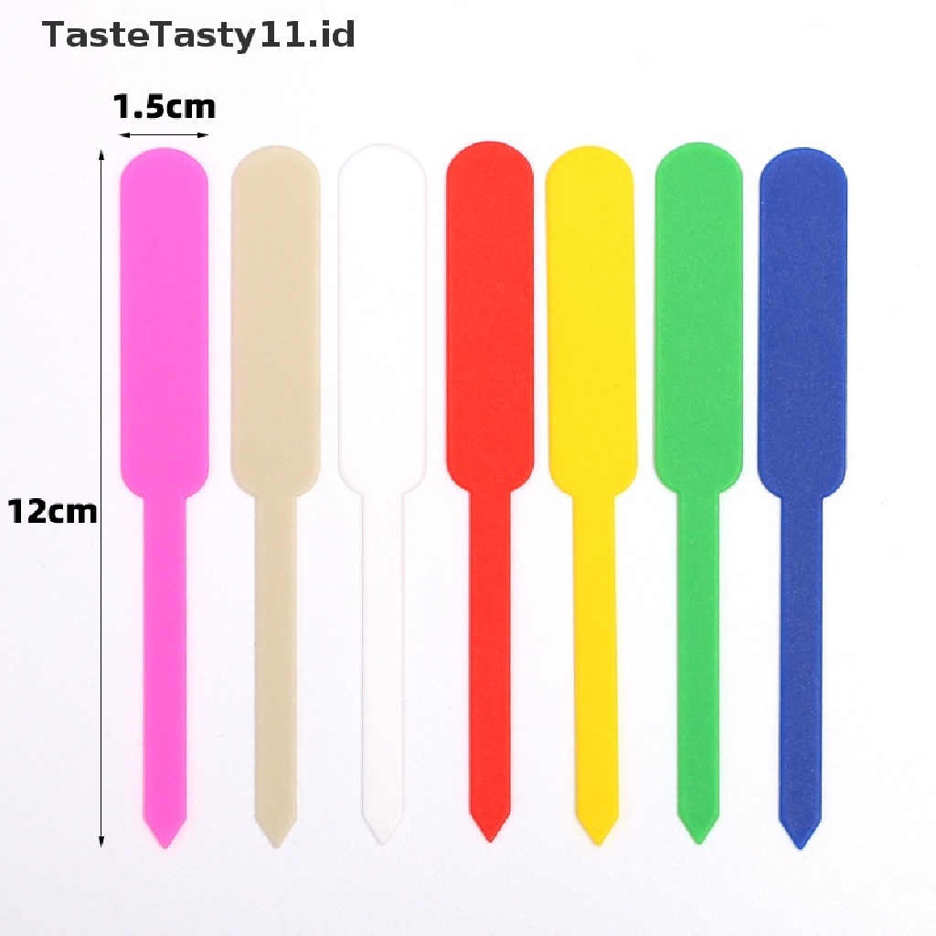 【TasteTasty】 100PCS Garden Plant Labels Waterproof Plastic Tags Nursery Markers Flower Pots .