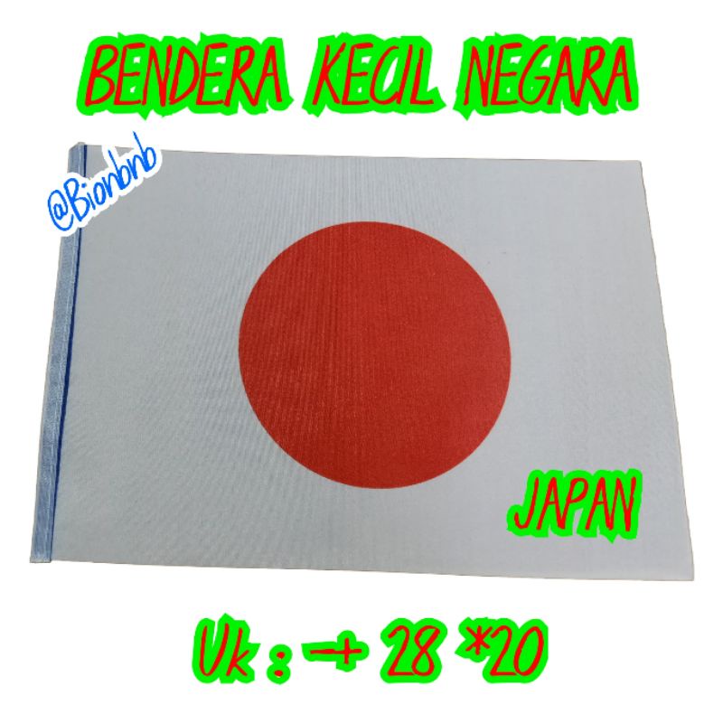 BENDERA NEGARA JEPANG JAPAN BENDERA KECIL BENDERA NEGARA