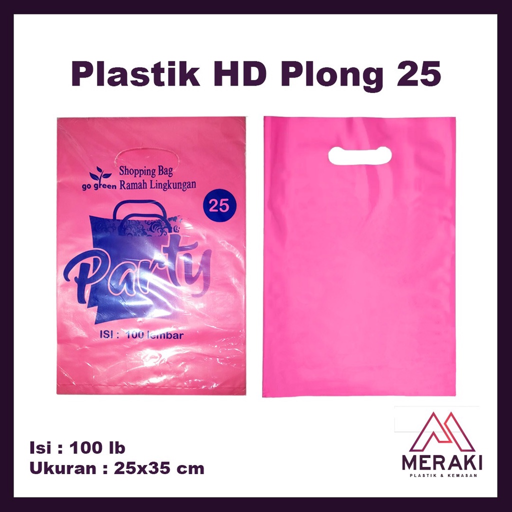 

Plastik HD Plong Shopping Bag Plastik 25x35 cm