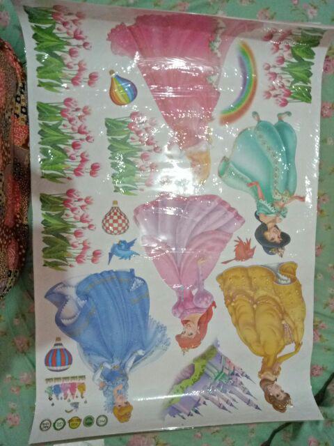 Abc1018 Princess Rainbow Wallsticker Wall Stiker 60x90