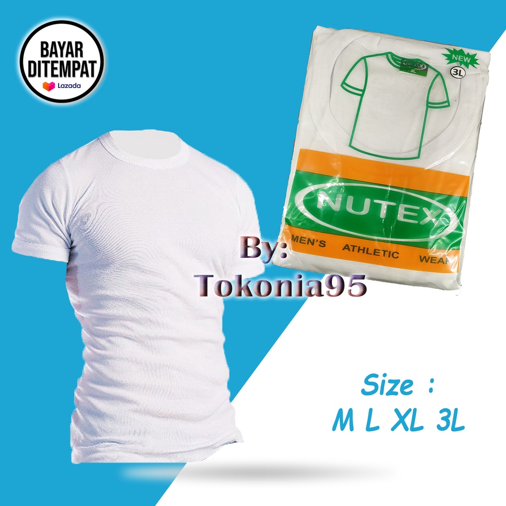 Kaos Oblong Pria Polos Putih Hitam Murah - Men's Athletic Wear