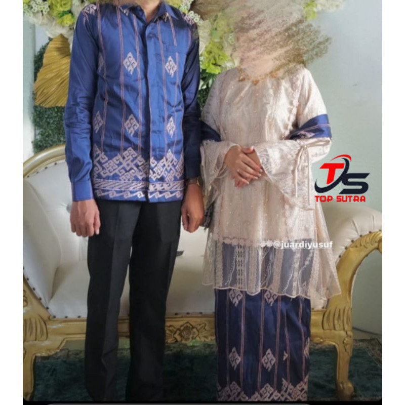 Sutra taveta  premium corak mahkota