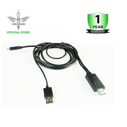 Micro usb to hdtv usb adapter cable nyk 1.8m 1080p 60hz mhl with micro 11 pin 11p connector for hp samsung galaxy note