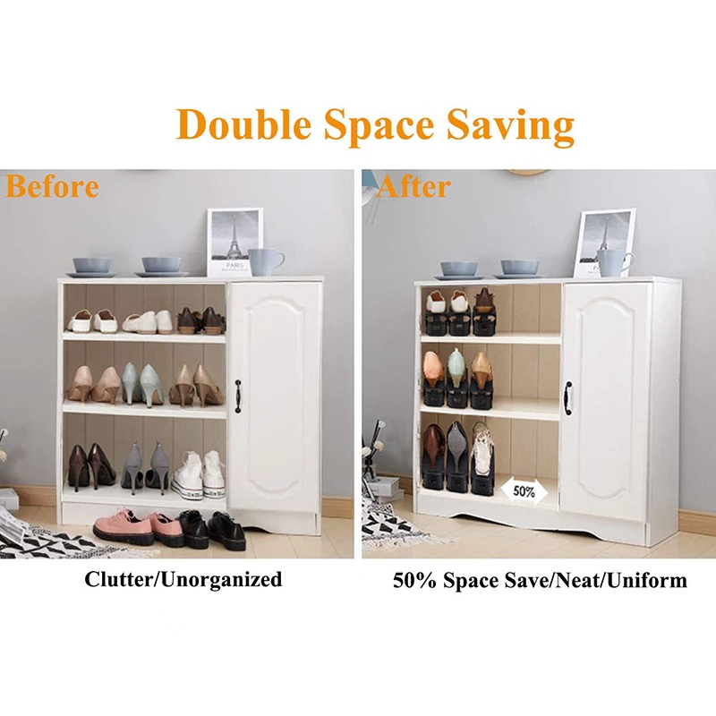 Shoe Slots Organizer 4 Levels Adjustable Shoe Organizer Space Saver For Closet Better Stability Shoe Organizer With More Stable Base 8 Piece Set Shopee Indonesia