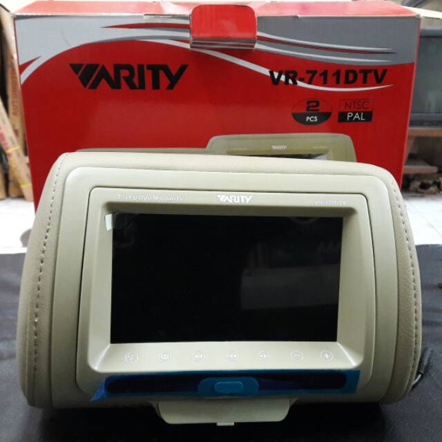 Headrest Monitor / Sandaran Kepala Mobil Varity VR 711 DTV - DVD TV USB player 7 inch