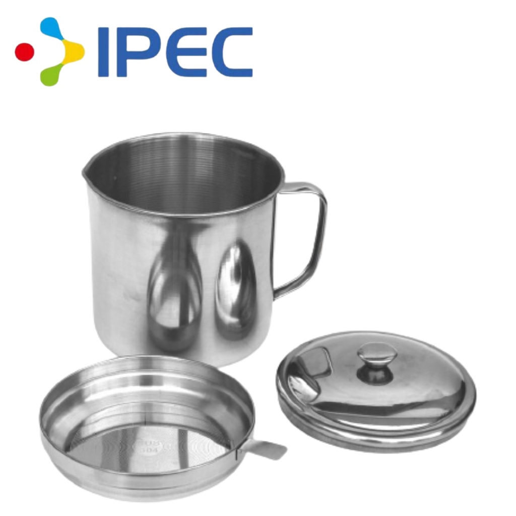 Oil Pot Wadah Saringan Tempat Minyak 14cm Stainless Steel Anti Karat 30014