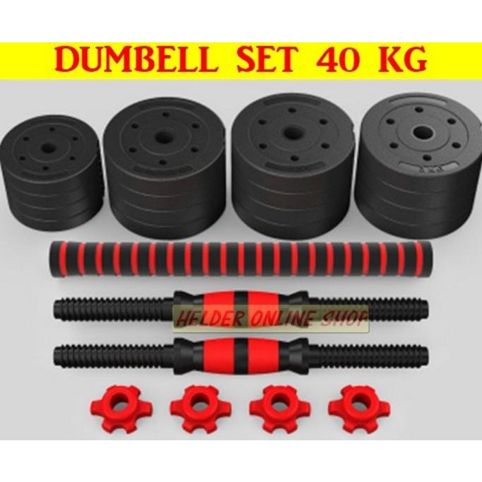 DUMBEL / BARBEL SET 40 kg PVC
