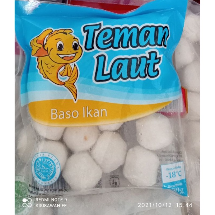 Jual Teman Laut Bakso Ikan Kemasan 500gr Olahan Ikan Frozen Food