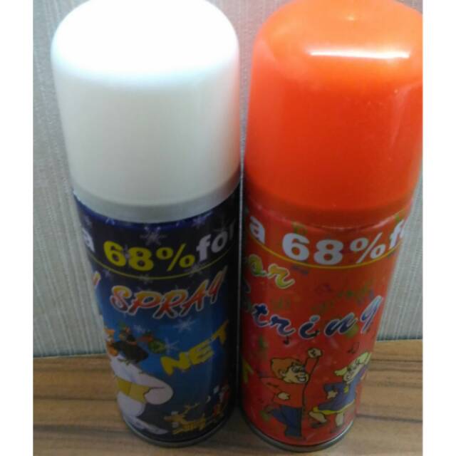 Paket snow spray dan string spray party birthday gojek grab only jakarta dan sekitarnya