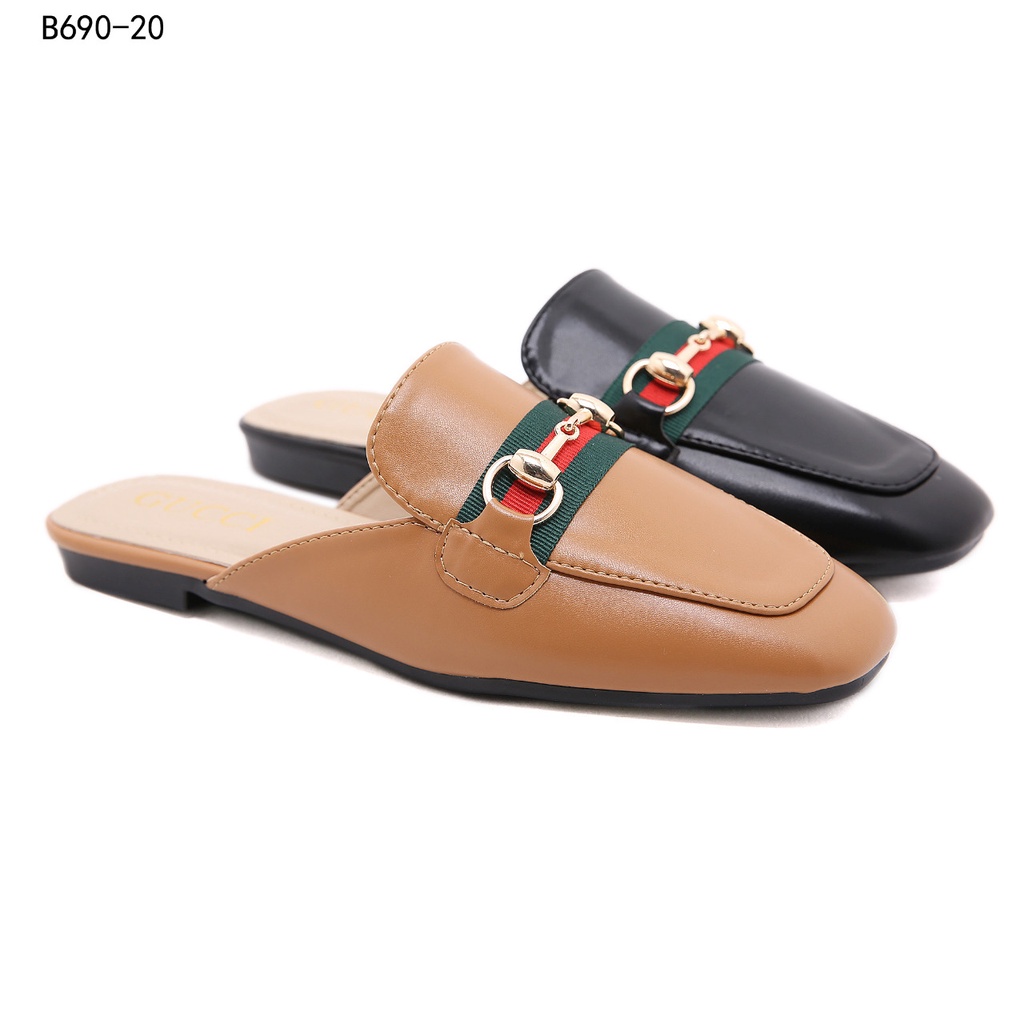 GC Princetown Leather Flat Mules #B690-20