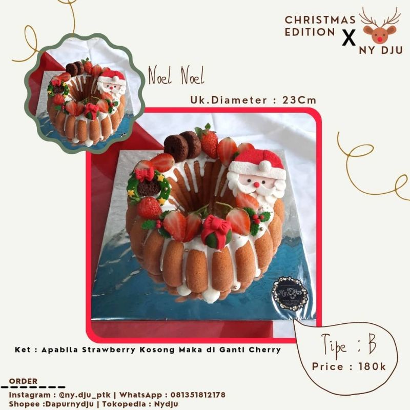Hampers Christmas 2021/Hampers Natal/Christmas Cake/Christmas GiftBox/Cake Natal / Parcel Natal Pont