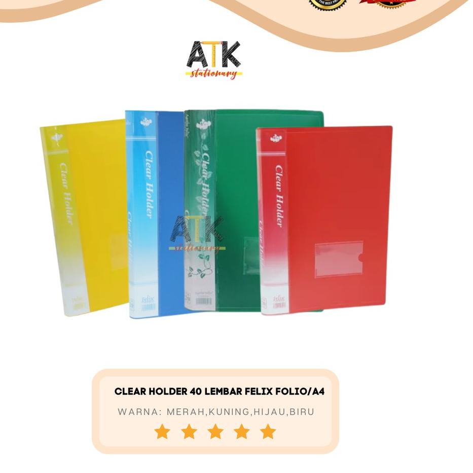 

Update - Clear Holder 40 Lembar Felix Folio/A4 atk .
