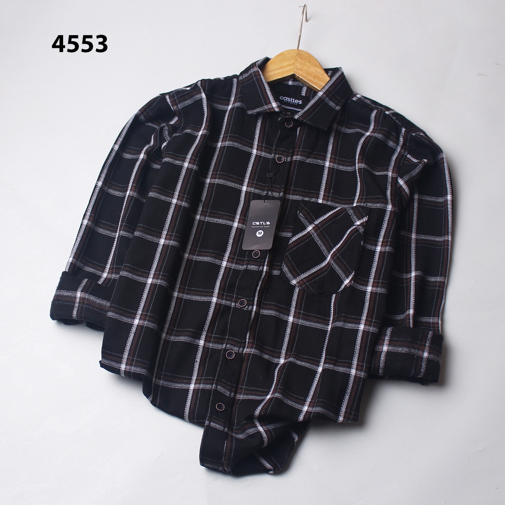 Kemeja Flanel Pria Lengan Panjang Wanita Kemeja Flanel Lengan Panjang Pria Flannel Shirt Pria