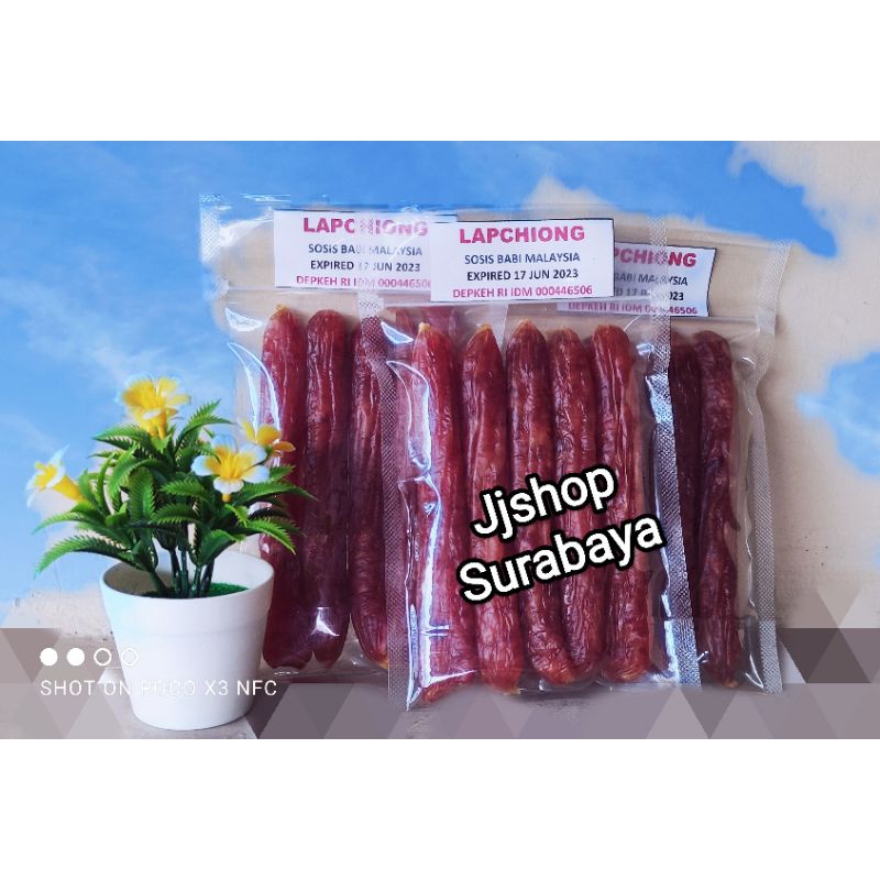 Stok baru! Lapchiong Lapjiong Sosis Babi Malaysia 5pcs Bukan frozen