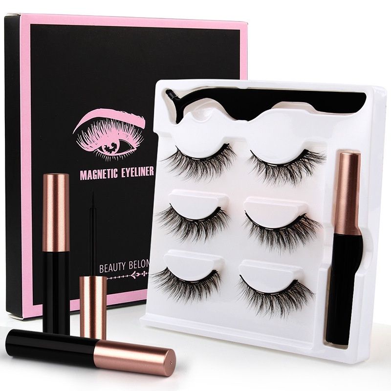 EYELASH MAGNETIC 1 SET LENGKAP BULU MATA MAGNET 3 PSG