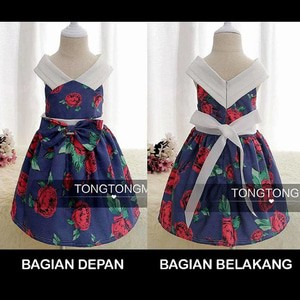 Dress Anak Cewek Sally Feminine Rosse