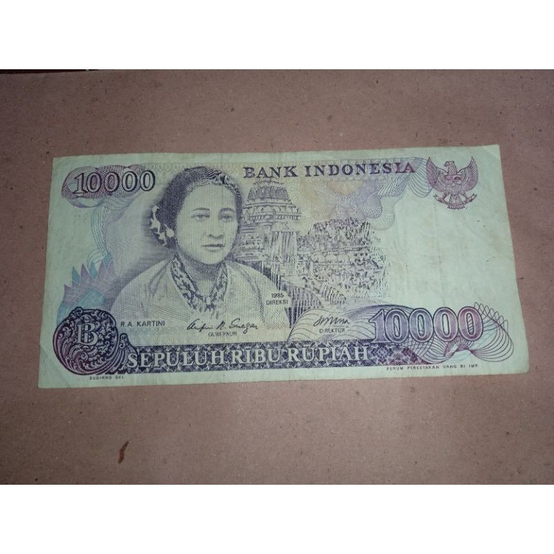 uang lama 10.000 kartini 1985