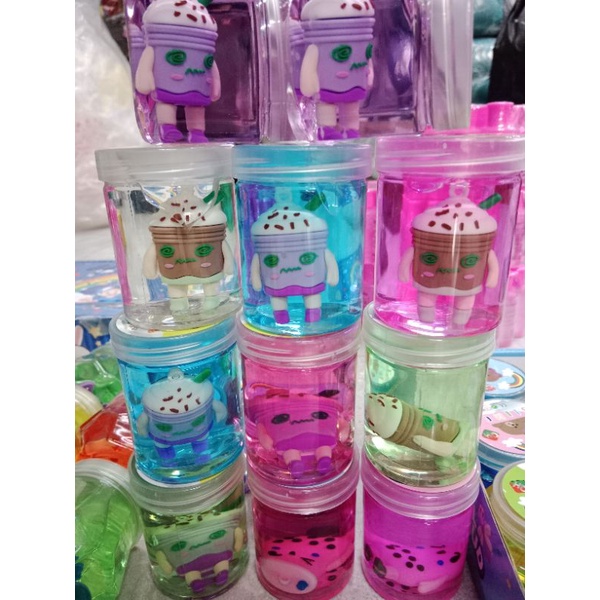 SLIME BOBA 1PCS MURAH MAINAN VIRAL ANAK ANAK (boba sedang)