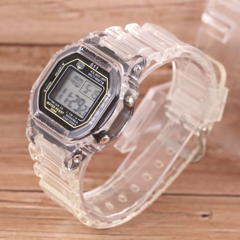 [COD] JAM TANGAN CASIO SEGI TRANSPARAN DIGITAL TERMURAH !!