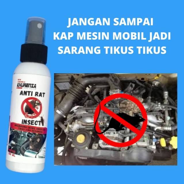 COD Cairan pengusir tikus serangga di kap mobil ampuh Anti rat Khurenza