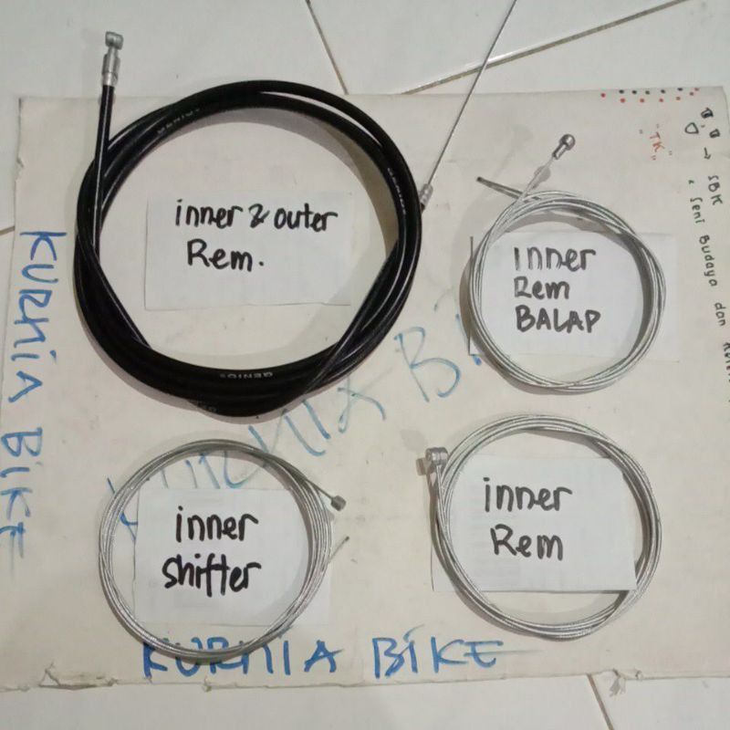kabel kawat inner shifter atau rem sepeda balap rem mekanik  kawat bagian dalam murah