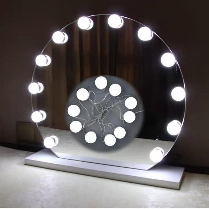 LAMPU BOHLAM LED 10 PCS SERBA GUNA COCOK UNTUK VANITY MIRROR KECERAHAN BISA DIATUR LANGSUNG TEMPEL