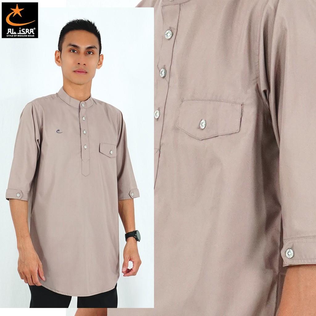  Baju  Koko  Kurta Pria  Lengan 3 4 Busana Muslim Pria  