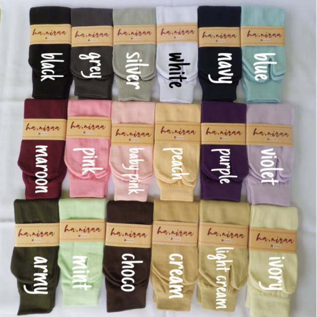 Kaos Kaki Jempol Polos Nylon Spandek Seri 1
