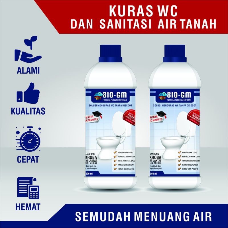 BIO GM Obat WC Mampet 500ml - Ecer dan Grosir