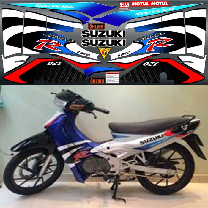 Stripping Satria 120 R Lumba MO (Biru Putih)