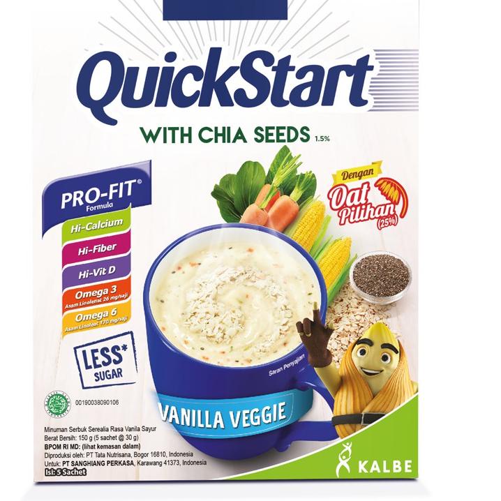 

(B-OJW) (✓) // Entrasol Quick Start Minuman Sereal Vanila Veggie 5 pcs (top produk)