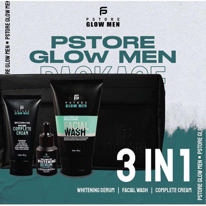 PS GLOW MEN / PS STORE GLOW MEN / PUTRA SIREGAR PAKET BASIC SKINCARE COWO / BPOM VIRAL AMAN