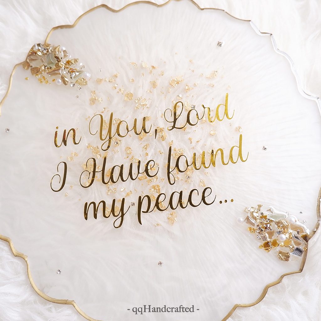 Ready Pajangan Resin / Pajangan Quotes / Pajangan Meja / Hiasan Meja