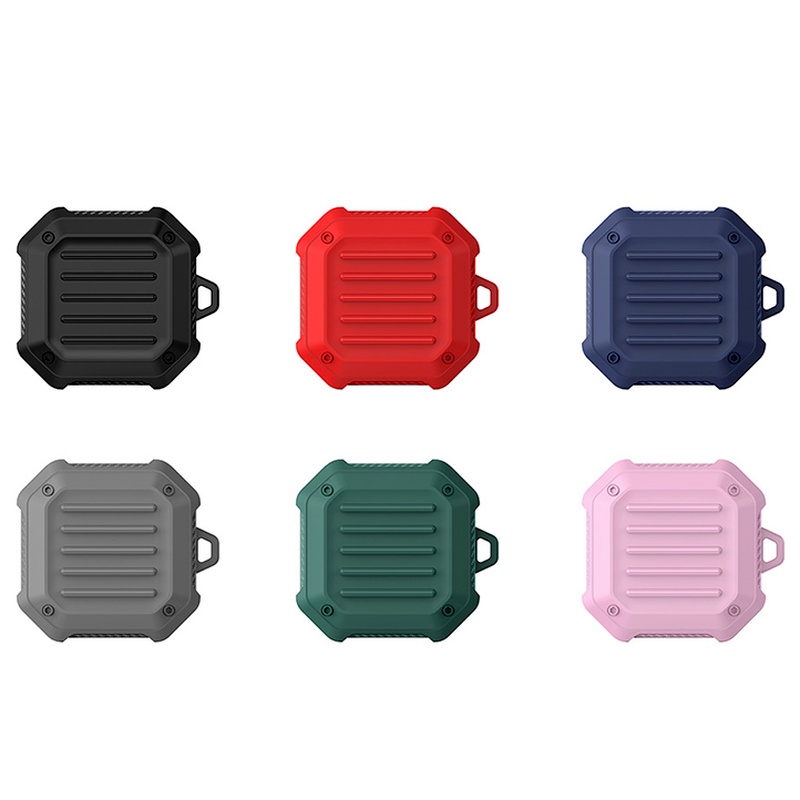 Case Pelindung Earphone Full Body Tahan Lama Dengan Carabiner Untuk Samsung Galaxy Buds Live Pro