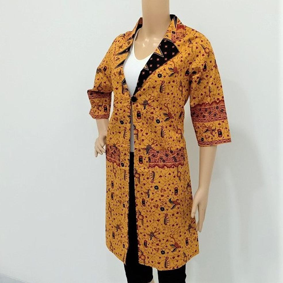 PROMO BOLERO BATIK BLAZER BATIK PANJANG WANITA SHANTI DISKON