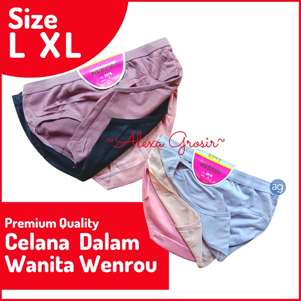 Celana Dalam Wanita WENROU SALUR Import / CD Wanita import - SIZE L