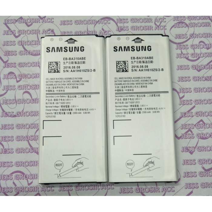 Baterai Battery Original SAMSUNG GALAXY A310 A3 2016 ( EB-BA310ABE )