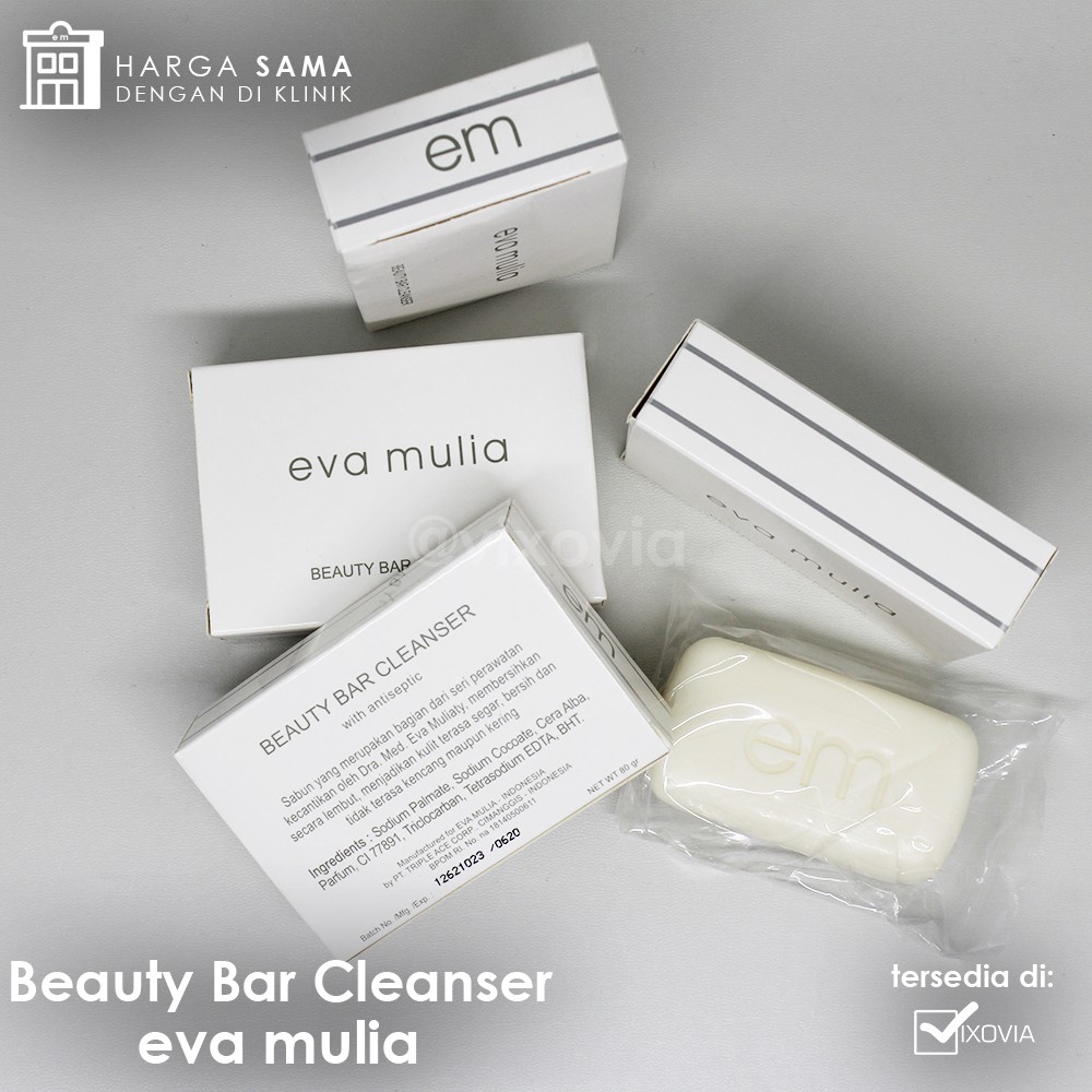 Sabun / Beauty Bar Cleanser Eva Mulia dan sabun muka Cair Eva mulia