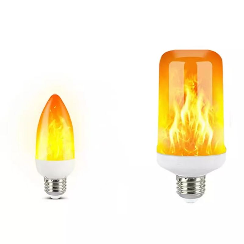 Lampu Api led 3in1 E27 besar bohlam obor led 9w /lampu Api candel e27.