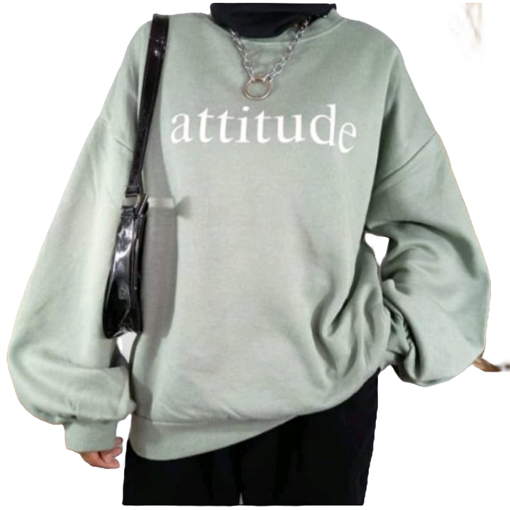 Sweater Wanita Attitude Bahan Fleece