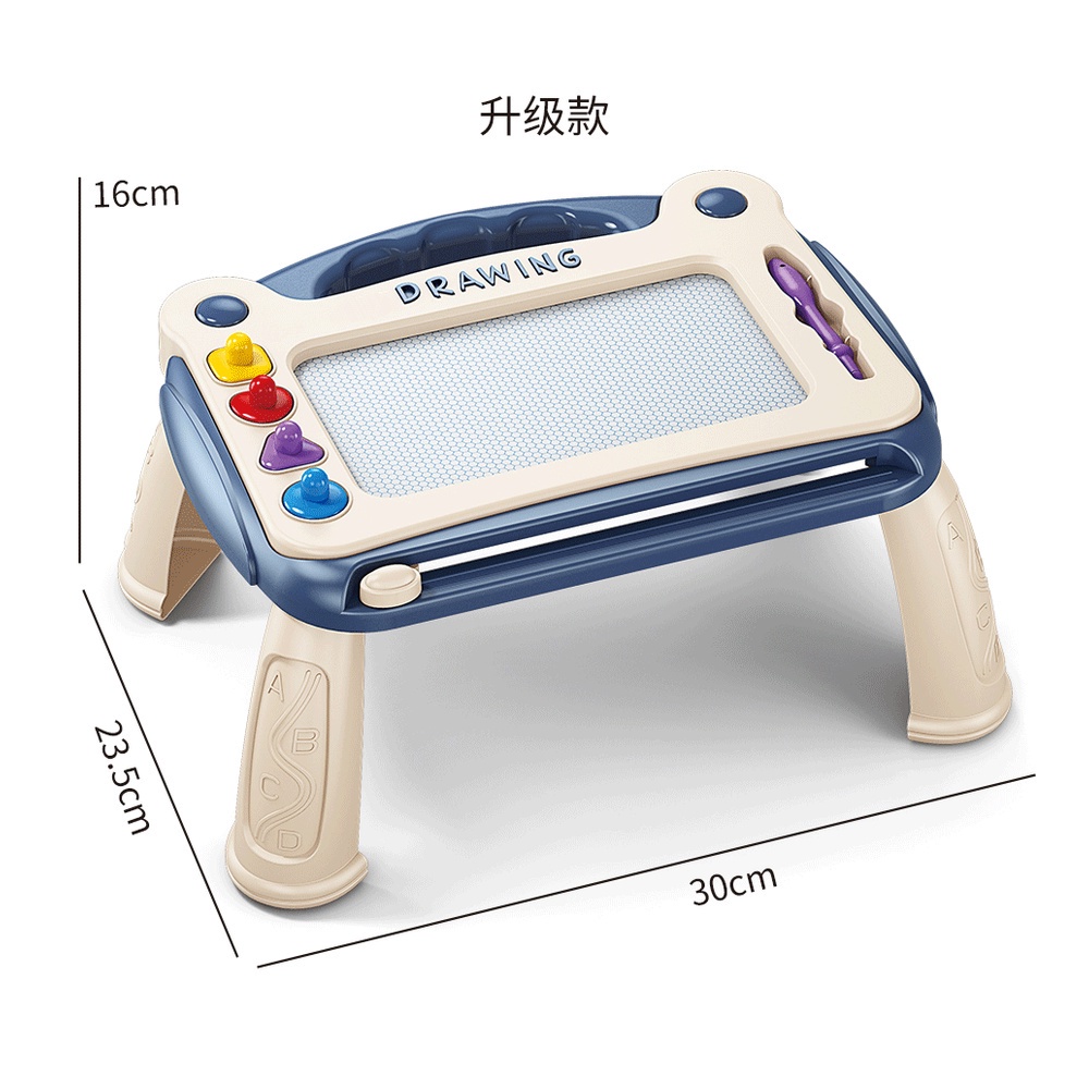 Meja Belajar Gambar Meja Belajar Anak Meja Gambar Anak Mainan papan gambar magnetik portabel anak-anak yang dapat dihapus mewarnai lukisan seni Meja dengan papan tulis gambar multi-fungsi musik - belajar menggambar papan gambar grafiti bayi