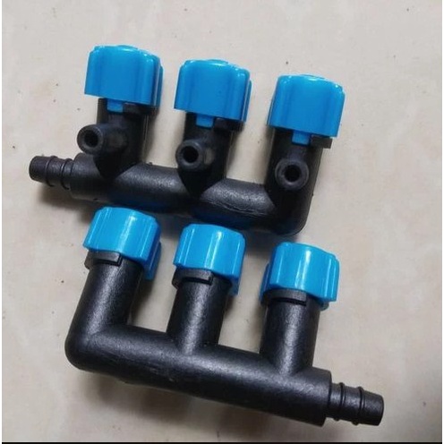 Kran Aerator 3 Cabang / Keran Aerator Aquarium 3 Way