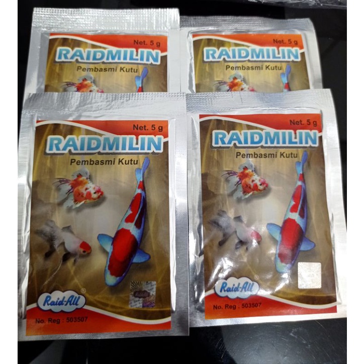 Obat anti kutu ikan RAID ALL RAIDMILIN 5GR