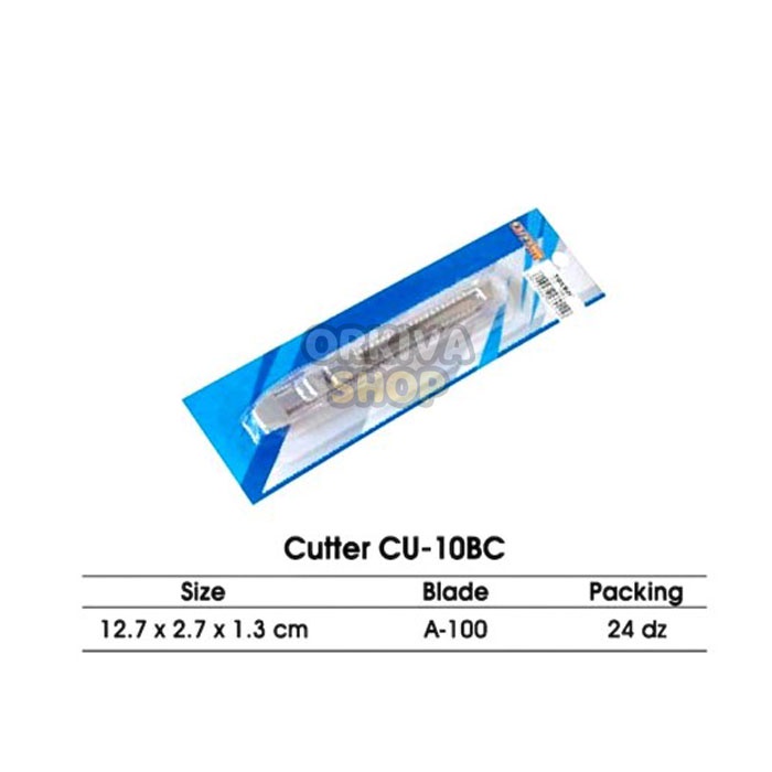

Cutter / Pemotong Kertas / Cutter Joyko CU-10BC (802) KECIL